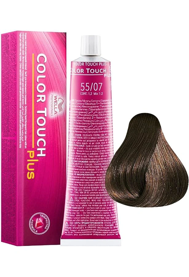 Wella Color Touch Hajszínező - 55/07 60ml Light Brown Natural Brown képe 1